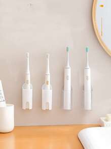 1/3/6件多功能电动牙刷架，免钻壁挂式牙刷架，返校必备 - 無色 - 查看 8