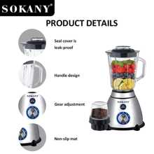 SOKANY. Batidora, Exprimidor y procesador de alimentos . Fácil de utilizar y segura - Tipo de Enchufe A USA (110-127V) - Ver 4