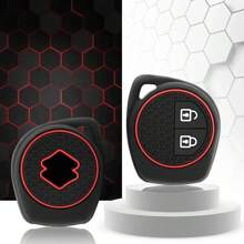 Funda de silicona para la llave del coche para Suzuki Ignis, Vitara, Liana, Ciaz, Baleno - Funda protectora para la llave del coche - Negro - Ver 1