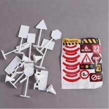 15 Pcs/Set Road Block Mini Traffic Signs Model Toy For New Year/Halloween/ Christmas/ Thanksgiving Day Gift, Birthday Gift,Miniature, Traffic Signs, Traf, Puzzle Simulation Scene - Multicolor - View 14