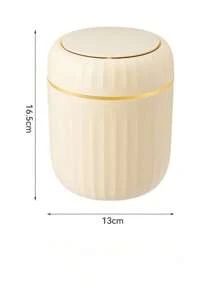 迷你桌面垃圾桶，脚踏式垃圾桶，适用于客厅、卧室、汽车、餐厅 - 彩色 - 查看 14