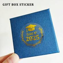36/60/120pcs Graduation Stickers, Class Of 2025 Congratulations Graduates, Gold Foil Graduation Labels, For Hats, Gift Bags, Gift Boxes, Packaging Bags, Envelopes, Cards, Party Favors, Graduation Stickers, Graduation Labels, Graduation Party, Back To School - Multicolor - View 2