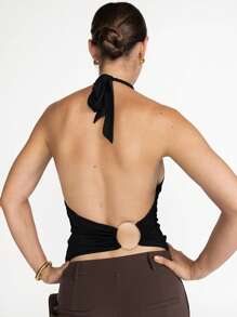 Budhaul 时尚性感露背吊带背心年轻热卖吊带背心女式夏季上衣