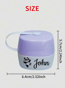 1/2Pcs Baby Custom Name Pacifier Storage Box, Customized Personalized Pacifier Organizer, Customizable Pacifier Storage Box Baby Gift, PP Plastic Pacifier Box