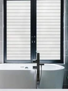 1张静电玻璃贴，适用于办公室防偷窥，浴室透光不透光