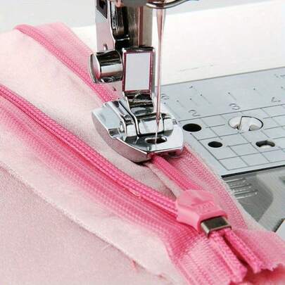 Universal Invisible Zipper Foot - Smooth Zipper Sewing On Domestic Machines, Compatible With Singer Brother Janome Babylock - Presser Foot For Precise Control, Model 7306A(1/2pcs)