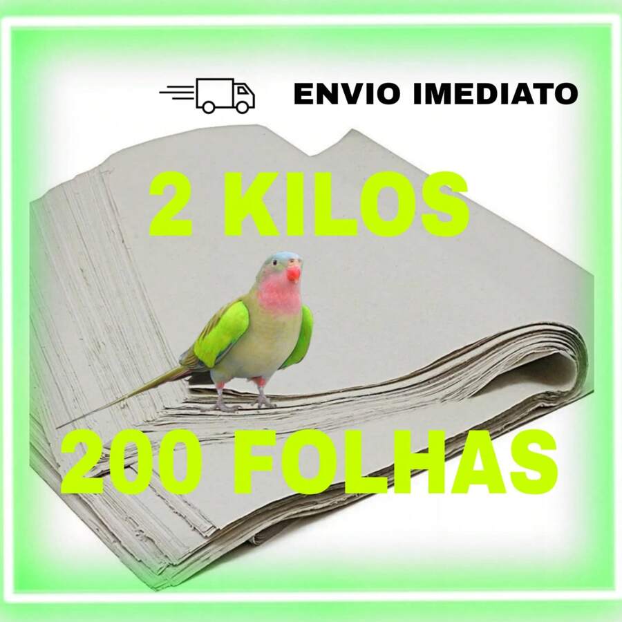 2 KG DE PAPEL PARA FORRAR GAIOLA , LIMPO , TAMANHO 50X70 PROMOÇÃO