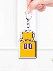 1pc Custom Name And Number Sports Keychain - Personalized Basketball Jersey Acrylic Keychain - Gift For Basketball Player - Memorable Unique Gift For Anniversary, Birthday And Wedding, Personalized Photo Keychain , Ideal For Christmas And Valentine's Day,House Warming Gifts, Mother's Day Gift, Father's Day Gift, Gift For Mom/Dad, Gift For Him/Boyfriend/Husband, Gift For Her/Girlfriend/Wife,Children's Gifts,School Supplies,Back To School,School Gift,For Office,For School,For Classroom,For Teacher Gifts,For University,For Colleague,For Dorm Rooms,For Teacher,For Boys And Girls,For Teenagers,Junior High School Students,Middle School Students,High School Senior High School Students,College Students,University Students,Freshman,Sophomore,Underclassmen - Basketball Jersey D Keychain - View 17