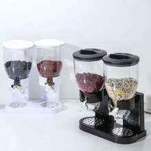 Double-Barrel High-Capacity Food Dispenser With Storage Container - Smart Grain & Snack Distribution System For Kitchen Organization (Ideal For Oatmeal, Cereal, Candy, And Bulk Foods) - Multicolor - View 6