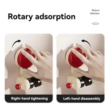 1 pieza Soporte ajustable para cabezal de ducha con ventosa, estantería de ducha sin perforación para el baño, soporte de ducha montado en la pared, base fija universal para cabezal de ducha, accesorios de baño, nuevos productos de otoño, regalo del Día de San Valentín