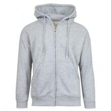 Men's Sherpa Lined Full Zip-Up Hoodie Sweatshirt (S-3XL)