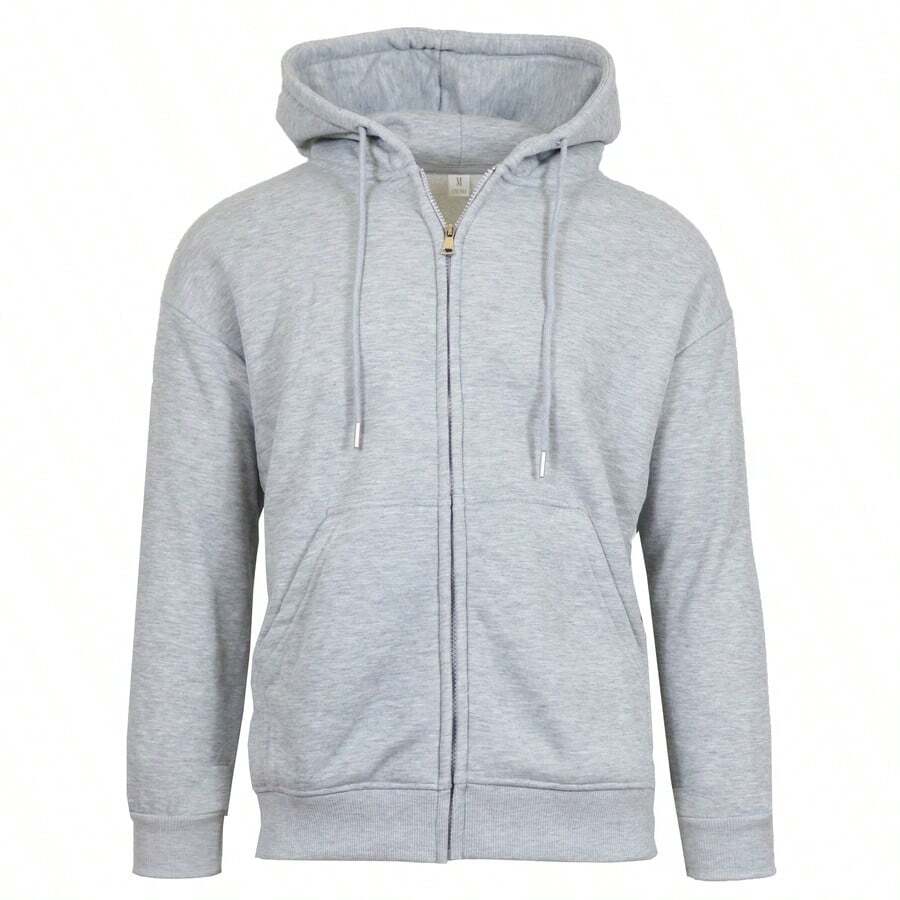 Men's Sherpa Lined Full Zip-Up Hoodie Sweatshirt (S-3XL)