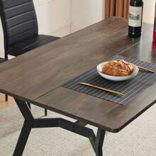 5 PC Dining Set / Wood Top Table / 4 Chairs Kitchen Table Living Room Furniture