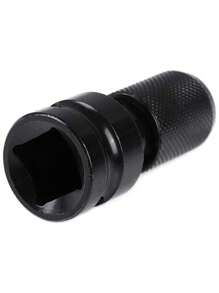 Electric Wrench Conversion Sleeve, Drill Chuck Connecting Rod 1/2 Turn 1/4 Air Cannon Socket Sleeve Sleeve - Black - View 8