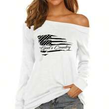 1pc Patriotic Thermal Transfer Sticker, DIY Iron-On Applique, For T-Shirt Making, Pillow Decor, Apparel Accessories And Patches