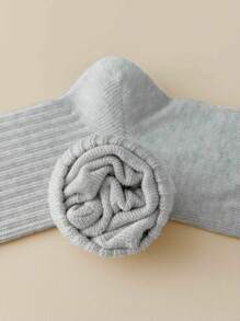 5 Pairs/10 Pairs Men's Neutral Mid-Calf Socks, High Elasticity, Antibacterial & Odor-Resistant, Solid Black/White/Gray Simple Cotton Socks Suitable For Casual, Daily, And Business Wear