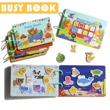 蒙特梭利安静书、学前学习活动书、感官玩具、儿童教育幼儿园玩具忙碌板书、儿童玩具、蒙特梭利、忙碌书、蒙特梭利玩具、蒙特梭利、玩具、儿童忙碌板、语音书