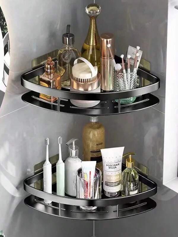 2 Packs Corner Shower Caddy, Bathroom Shower Shelf-Shower Organizer For Inside Shower For Bathroom And Kitchen Back To School