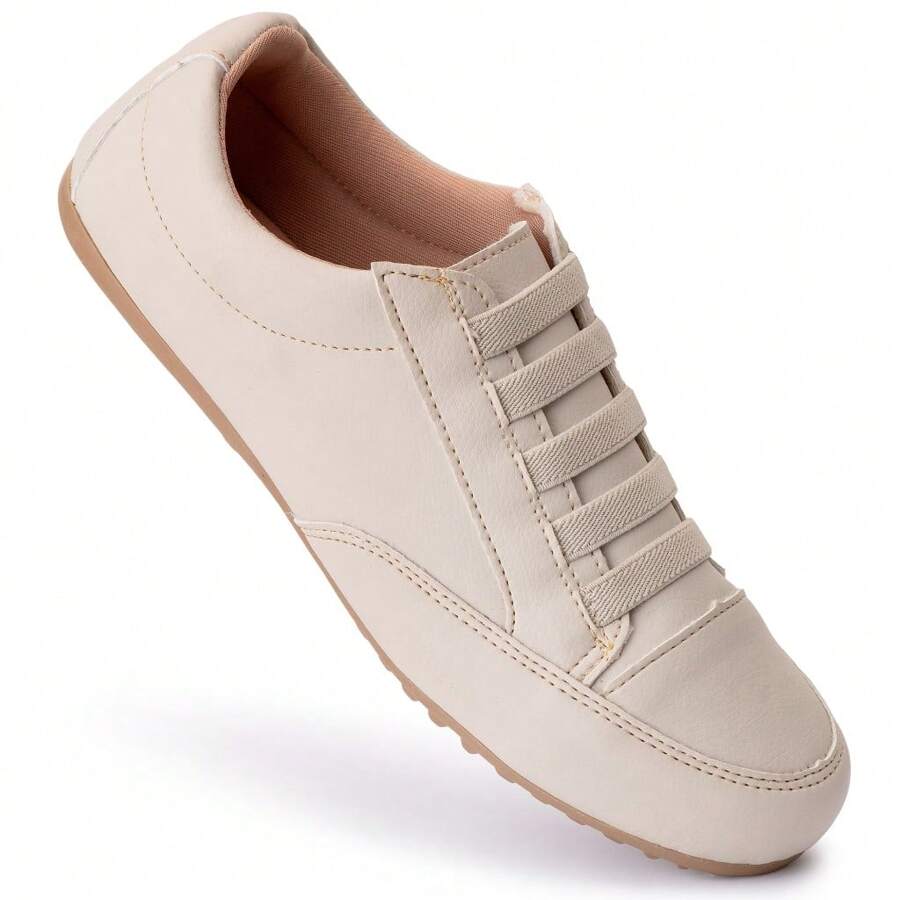 Women's Sneakers Casual Loafers Comfortable Easy-To-Fit Moccasin Shoes - 米色 - 查看 1