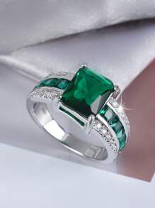 1pc Elegant Minimalist Hollow Heart Shaped Wide Band Ring, Suitable For Women As Birthday, Anniversary, Valentine's Day, Meeting Girlfriends