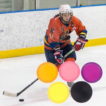 8pcs ABS Air Hockey Puck For Air Hockey Table, Mini Ice Hockey, Air Suspended Party Entertainment Accessories, Sports Equipment