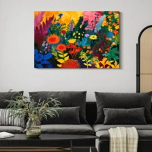 1pc Framed Canvas Poster, Contemporary Artwork Inspired By Henri Wall Art Canvas Paintings, Ideal Gift For Bedroom Living Room Corridor, Wall Art, Room Decoration