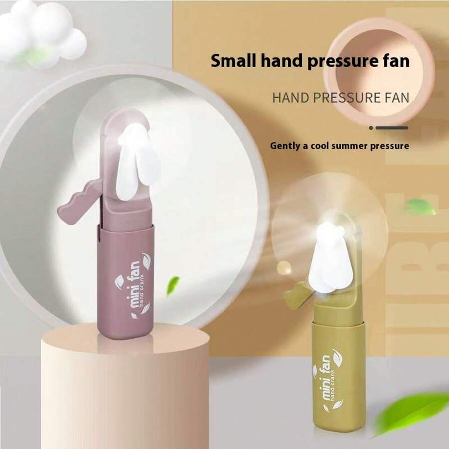 Portable Handheld Fan Mini Portable Fan No Battery Household Cute Fan Cooling In Summer,Spring Summer Picks,Brides Maid Gifts,Room,Bedroom Decor,Beach,Travel,For Men,For Women,Vacation - Multicolor - View 1