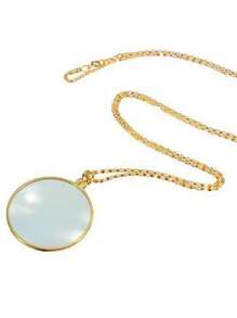 1 Fashion Item Chain 5x Magnifying Glass Personalized Creative Necklace For Men And Women To Wear Party Gifts