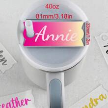 Personalized Acrylic Name Cup Tag,Custom Script Lettering For Tumbler Accessory, Creative Drinkware Decoration, Ideal Birthday Gift 1pc Multi-Functional, Easy To Clean,Reusable,Ornamental Exquisite
