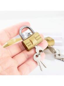 重型金属锁，安全锁，防盗防锤钥匙锁，带弹簧机构，适用于门和工具箱 - 彩色 - 查看 5