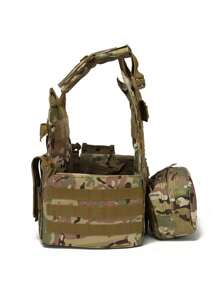 Multi-Accessories Bag + 3-In-1 Equipment Bag Hunting Vest, Gift US Flag, Made Of Waterproof, Abrasion-Resistant, Tear-Resistant Material, Training Vest Suitable For Hunting, Training, Outdoor Survival And Various Outdoor Scenarios