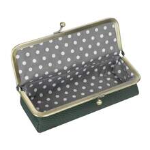 Royal Bagger Genuine Leather Fashion Glasses Case - RFID Blocking, Fashion Pencil Bag With Kiss Lock, Coin Purse For Women - 粉色 - 查看 5