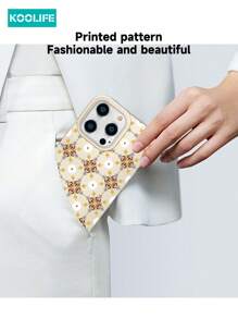 1pc New Minimalist Layered Colorful Painting Animal Cartoon Pattern Fashionable Textured Shockproof Protective Phone Case, Lightweight, Creative High-End Niche Design, Compatible With IPhone 16/16 ProMax/16 Pro/16 Pro/15/15 Pro/15 ProMax/15 Plus/14/13/12/11
