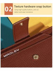 Portafoglio vintage monocromatico corto, portatile, bifold, porta monete, porta carte di credito da donna, portafogli, mini portafoglio, portafoglio piccolo