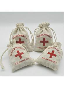 30pcs Wedding Favor Holder Bag For Guests Gift Red Cross Clothes Linen Pouches Festival Event Party Supplies, For Mother's Day , Bridesmaid Gifts , Graduation Gifts , Birthday Gifts,Wedding Gifts