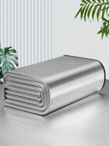 1 pieza Colchoneta de camping a prueba de humedad, lona para tienda de campaña gruesa con lámina de aluminio de doble cara, impermeable, manta de picnic