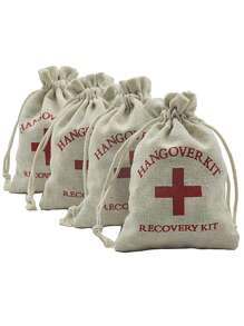 30pcs Wedding Favor Holder Bag For Guests Gift Red Cross Clothes Linen Pouches Festival Event Party Supplies, For Mother's Day , Bridesmaid Gifts , Graduation Gifts , Birthday Gifts,Wedding Gifts