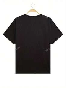 Black Queen Afro  Dripping Art Women's Plus Casual Tee T Shirt - Black - View 2