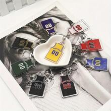 1pc Custom Name And Number Sports Keychain - Personalized Basketball Jersey Acrylic Keychain - Gift For Basketball Player - Memorable Unique Gift For Anniversary, Birthday And Wedding, Personalized Photo Keychain , Ideal For Christmas And Valentine's Day,House Warming Gifts, Mother's Day Gift, Father's Day Gift, Gift For Mom/Dad, Gift For Him/Boyfriend/Husband, Gift For Her/Girlfriend/Wife,Children's Gifts,School Supplies,Back To School,School Gift,For Office,For School,For Classroom,For Teacher Gifts,For University,For Colleague,For Dorm Rooms,For Teacher,For Boys And Girls,For Teenagers,Junior High School Students,Middle School Students,High School Senior High School Students,College Students,University Students,Freshman,Sophomore,Underclassmen - Basketball Jersey D Keychain - View 6