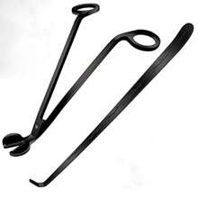 1 件黑色蜡烛灯芯修剪器或 1 套黑色修剪器和灯芯浸入器抛光不锈钢灯芯剪切割器剪刀灯芯剪灯芯剪切割器灯芯剪刀适用于蜡烛爱好者