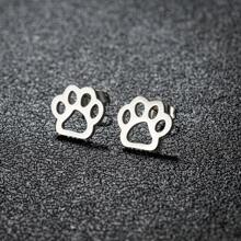 12 pares de sencillos pendientes con diseños de mascotas, pendientes de acero inoxidable con diseños de gatos y perros, joyería mixta para uso diario y como regalo