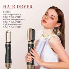 Multifunctional Air Styling 6-In-1 Upgraded Hair Care Set, The King Of Cost-Effectiveness, Using 110,000 High-Speed Hair Dryer Brush (Black Technology To Prevent Frizz), Fluffy Barrel Comb, Curling Comb, Straightening Brush, Automatic Air Curling Iron, Blow-Drying And Styling Hair Care All-In-One Machine, One Machine Is Equivalent To Six Machines, No Need To Worry About It, Easily Create A Variety Of Styles, Valentine's Day Gift - US A Type Plug(110-127V) - View 4
