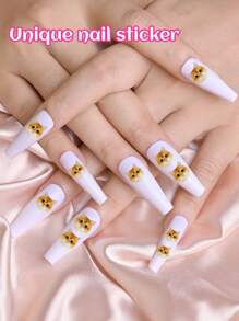 195/390/780pc Customized Face Portrait Nail Stickers, Personalized Customized Photo Nail Stickers, Waterproof Photo Nail Art Stickers, Nail Tattoo Stickers, Fashionable Nails, Customized Nail Stickers, Customized Face Stickers, Personalized Christmas Gifts Nail Supplies - Multicolor - View 4