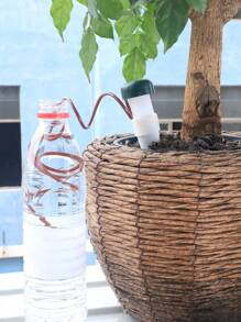 2pcs Plastic Watering Kit, Minimalist Plain Self-watering Device For Home - White - View 9