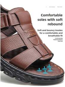 GlamourGrip Sandalias de hombre de con correas ajustables de, suela antideslizante, zapatos de playa casuales de verano para exteriores