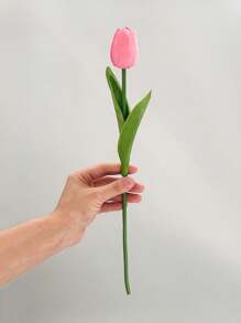 1/3/5Pcs Pink Tulips Artificial Flowers,Artificial Bouquets,For Kitchen Home Decor,Office Floral Arrangements,Wedding Bouquet Decor,Vase Decoration,Spring Decoration.