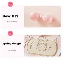 1pc Bow Paper Towel Box, Creative Napkin Storage Box, Bathroom Paper Box, Desktop Toilet Paper Holder, Kitchen Bedroom