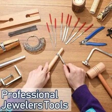 DIY sieradenmaakset - Inclusief professionele roestvrijstalen zaagset, ringmaatdoorn, naaldvijlen, draadtang, enz. - Maak uw eigen unieke ringen