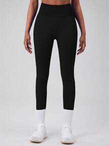 Set da 6 pezzi di leggings da allenamento neri per donne: collant senza cuciture con arricciatura, controllo della pancia, effetto lift sul sedere e vita snella - ideali per palestra, fitness, corsa, ciclismo, yoga e pickleball