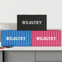 1pc LCD Display Coin Counter Box, Smart Coin And Bill Counting Bank, Coin Bank, Birthday, Holiday, Thanksgiving, Christmas, New Year, Party Gift - Multicolor - View 3